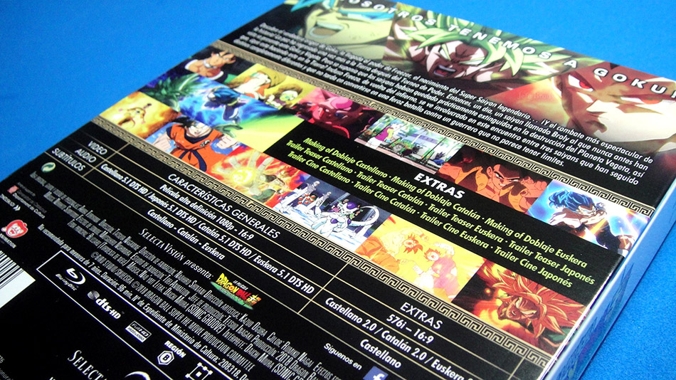 Fotografías de la edición coleccionista de Dragon Ball Super Broly en Blu-ray 5