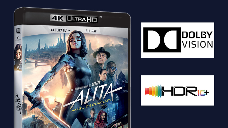 Datos técnicos de Alita: Ángel de Combate en Blu-ray, 3D y UHD 4K