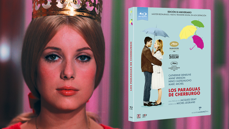 Funda y detalles finales de Los Paraguas de Cherburgo en Blu-ray