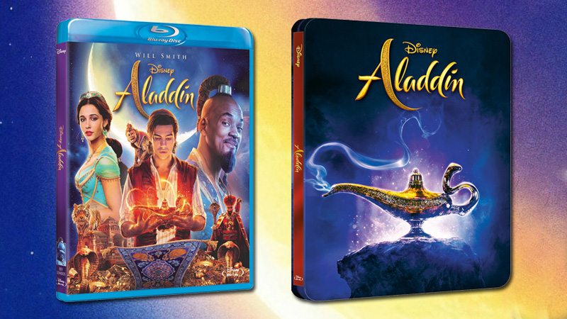 Anuncio oficial de la película de acción real de Aladdin en Blu-ray y Steelbook