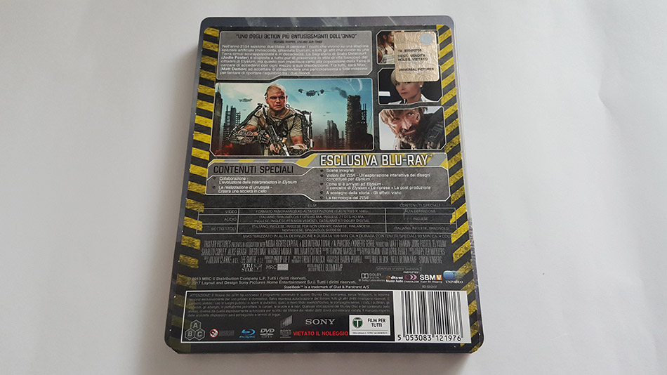 Fotografías del Steelbook de Elysium en Blu-ray (Italia) 4