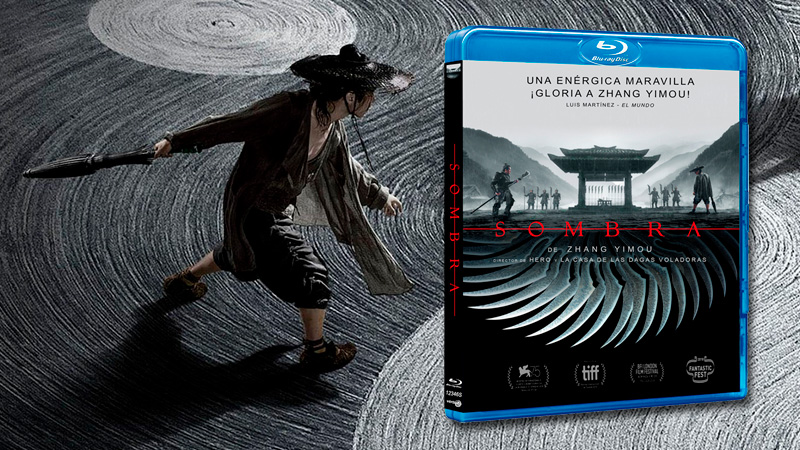 Carátula y datos técnicos de Sombra en Blu-ray, de Zhang Yimou