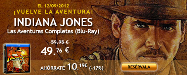 Oferta: Ahorra 10 euros en la Colección Indiana Jones Blu-ray