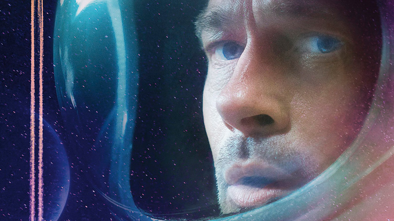 Póster final de Ad Astra, protagonizada por Brad Pitt