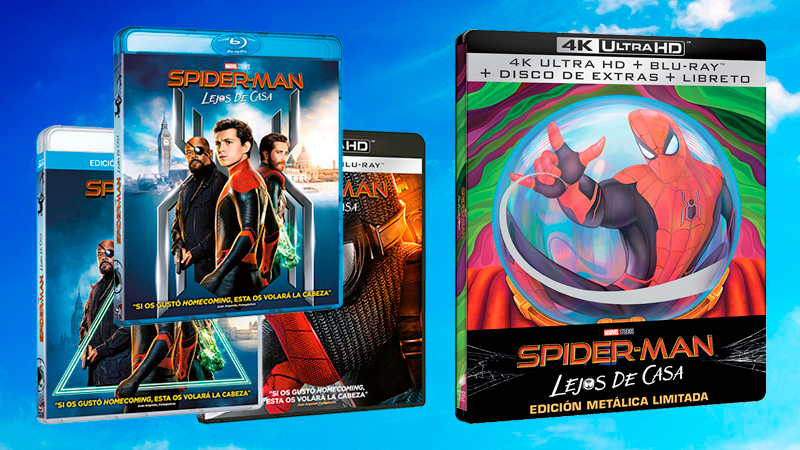 Todos los detalles de Spider-Man: Lejos de Casa en Blu-ray, 3D y UHD 4K