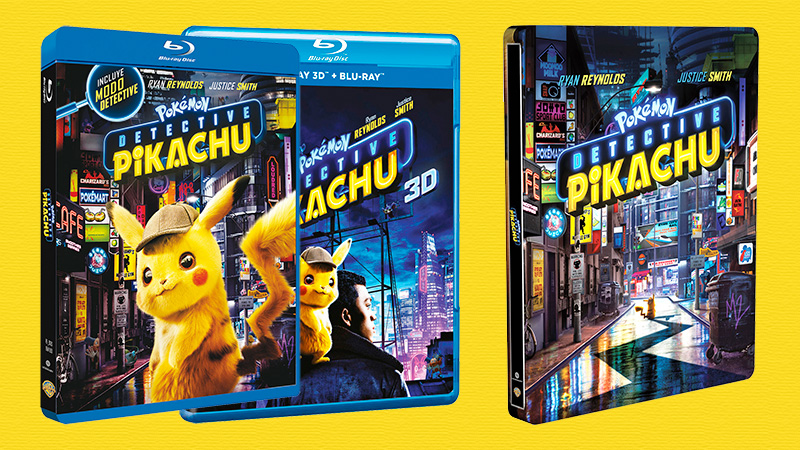 Extras y datos técnicos de Pokémon: Detective Pikachu en Blu-ray y 3D