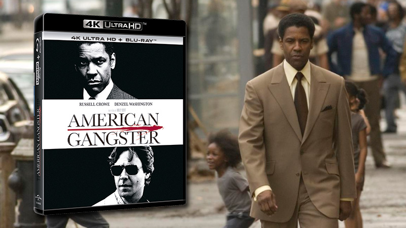 Carátula y contenidos de American Gangster en UHD 4K