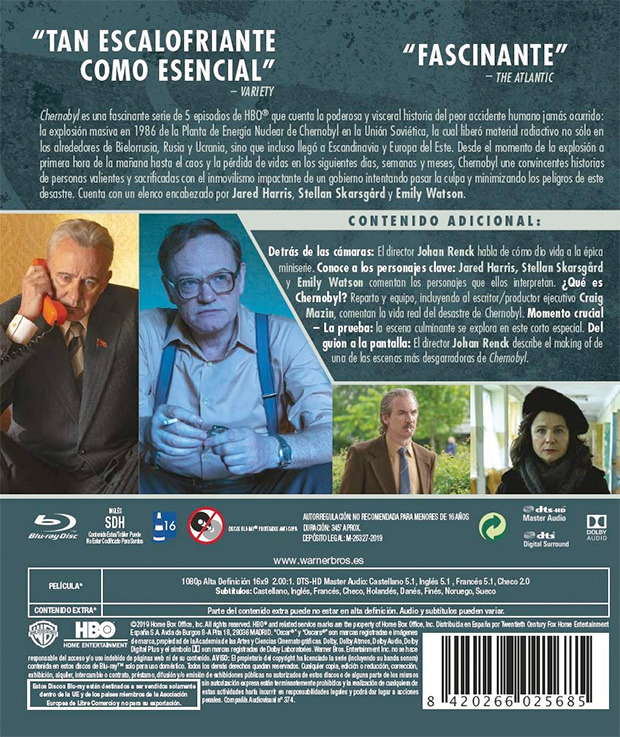 Más información de Chernobyl (Miniserie) en Blu-ray