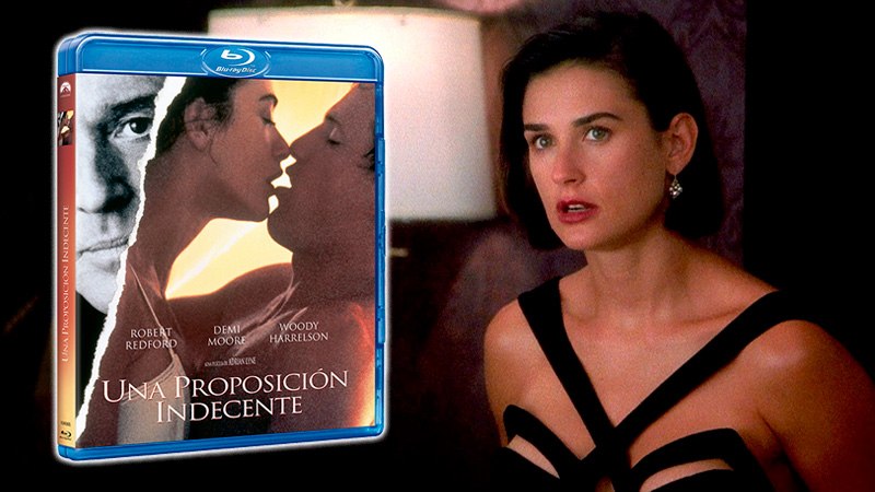 Una Proposición Indecente en Blu-ray; carátula y datos técnicos
