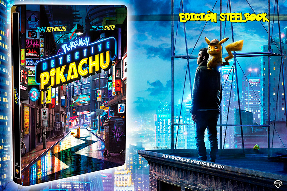 Fotografías del Steelbook de Pokémon: Detective Pikachu en Blu-ray 3D 1