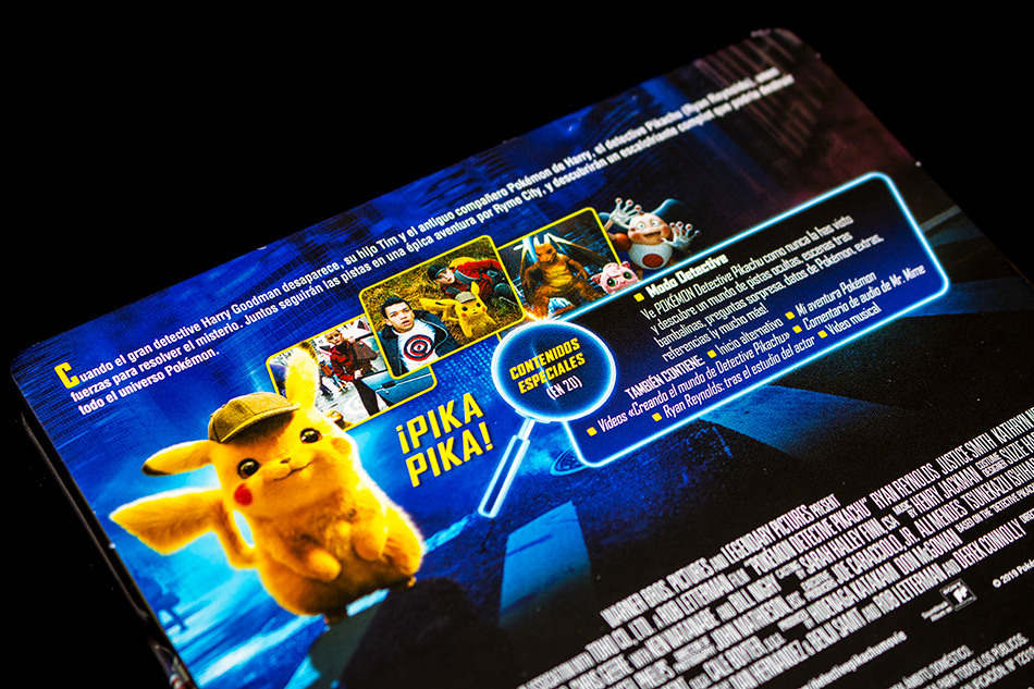 Fotografías del Steelbook de Pokémon: Detective Pikachu en Blu-ray 3D 8