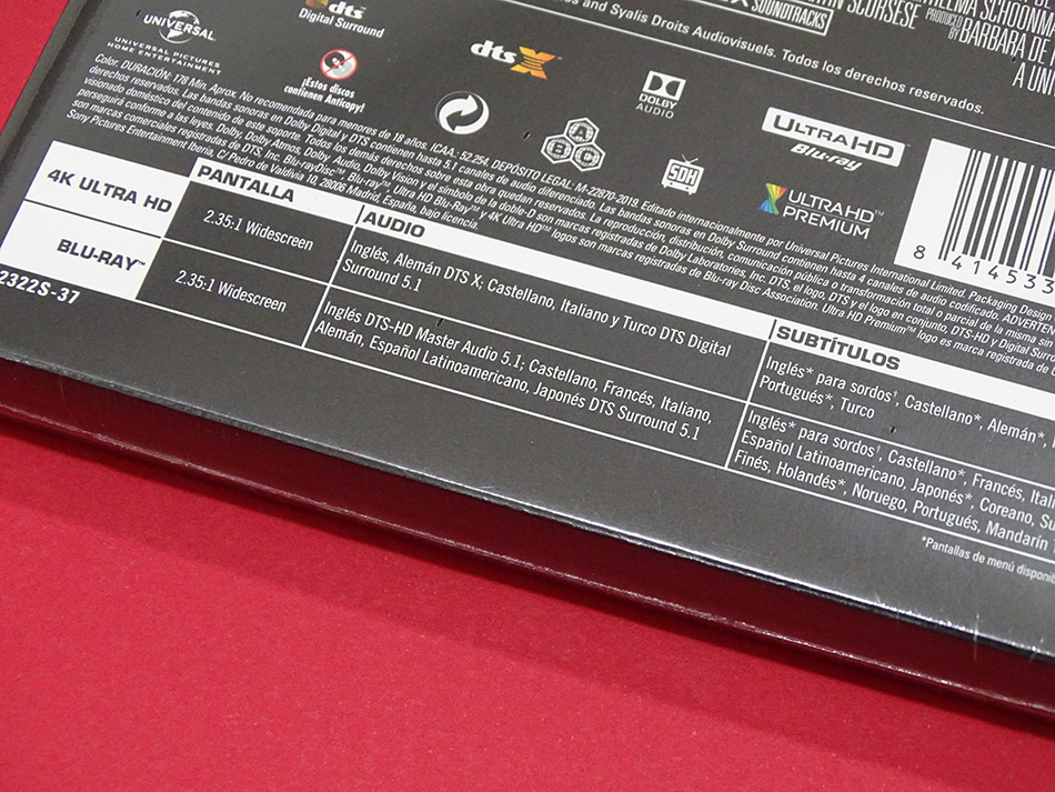 Fotografías del Steelbook de Casino en UHD 4K 5