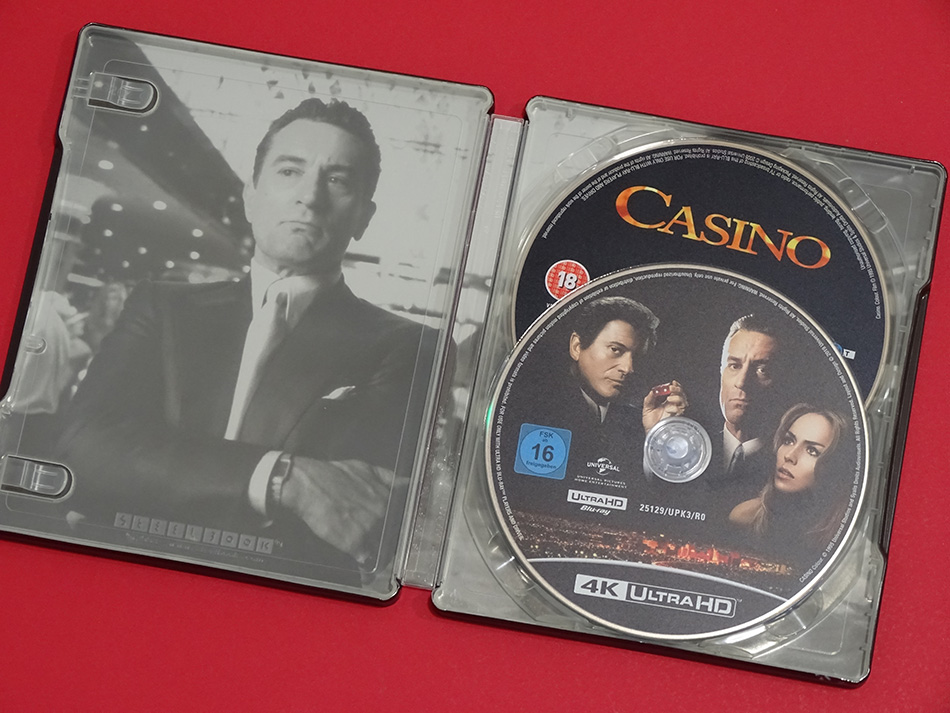 Fotografías del Steelbook de Casino en UHD 4K 10