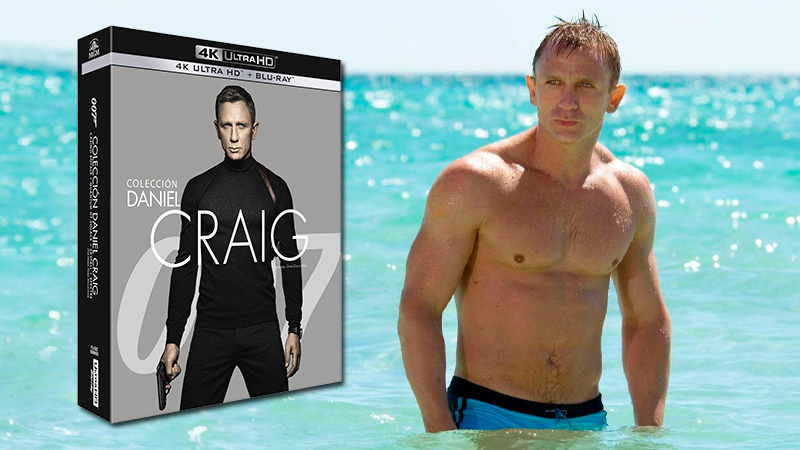 Colección Daniel Craig con sus películas como James Bond en UHD 4K