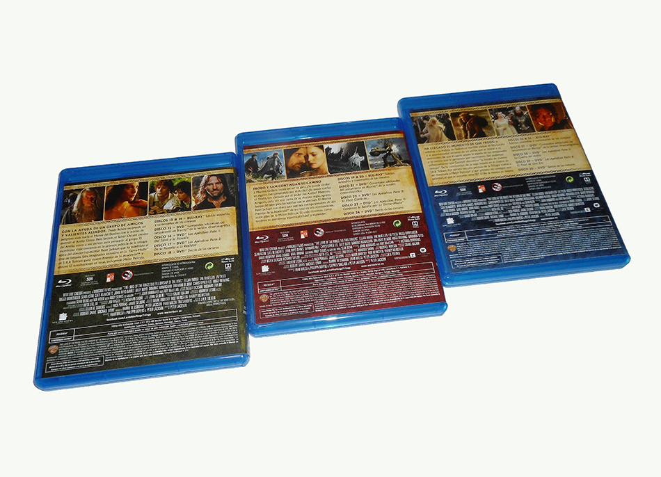 Fotografías del pack Tierra Media con las ediciones extendidas en Blu-ray 15