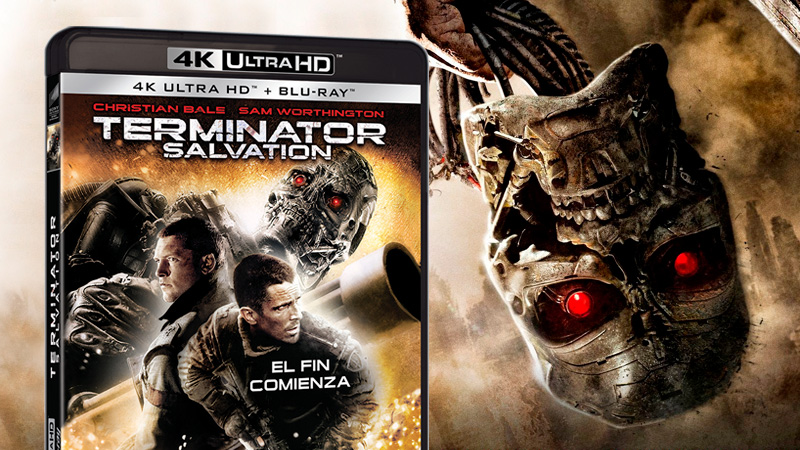 Contenidos y carátula de Terminator Salvation en UHD 4K