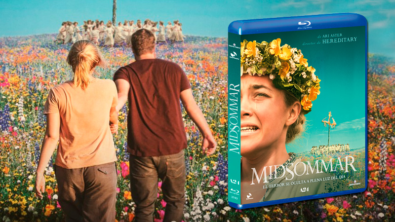 Diseño de la carátula de Midsommar en Blu-ray