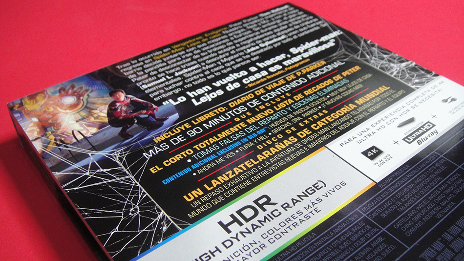 Fotografías del Steelbook de Spider-Man: Lejos de Casa en UHD 4K 4