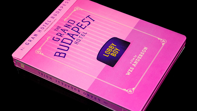 Fotografías del Steelbook de El Gran Hotel Budapest en Blu-ray