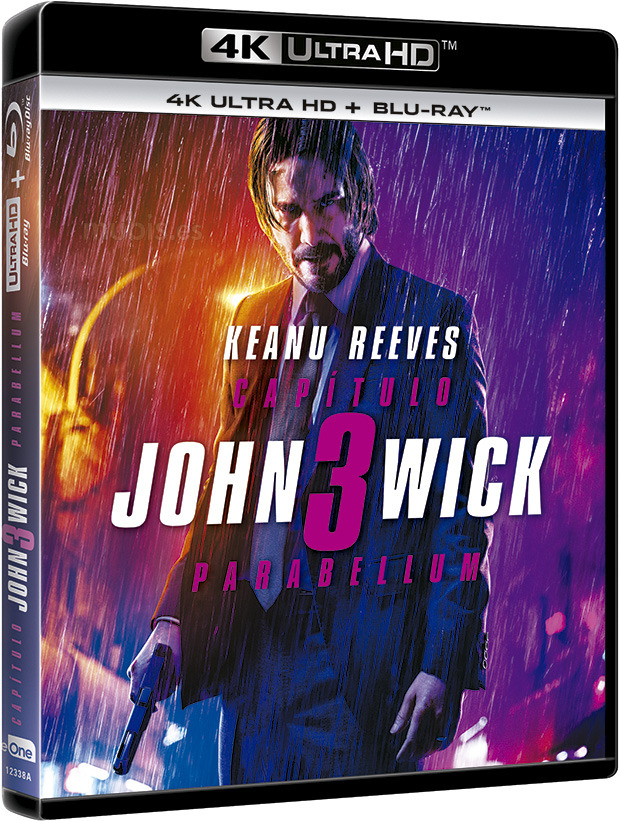 Diseño de la carátula de John Wick: Capítulo 3 - Parabellum en Ultra HD Blu-ray 1