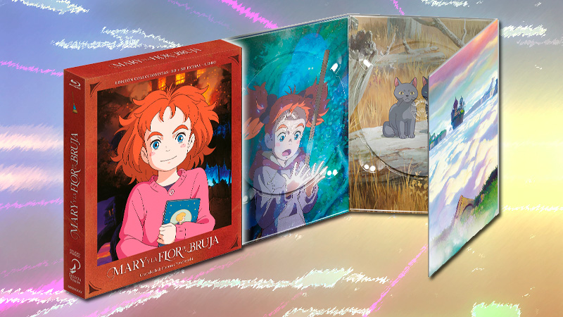 Digipak de Mary y la Flor de la Bruja en Blu-ray con extras
