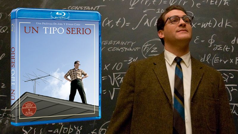 Carátula y contenidos de Un Tipo Serio en Blu-ray