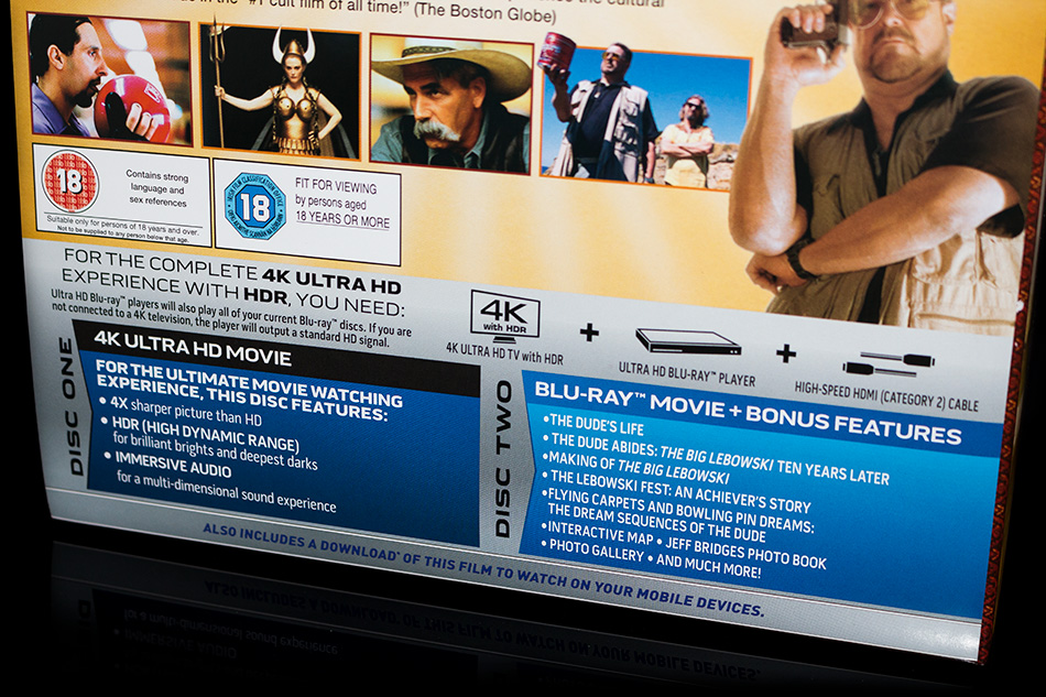 Fotos de la edición limitada 20º aniversario de El Gran Lebowski en UHD 4K (UK) 5