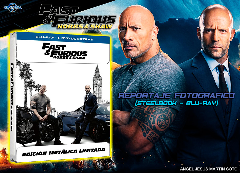 Fotografías del Steelbook de Fast & Furious: Hobbs & Shaw en Blu-ray 1