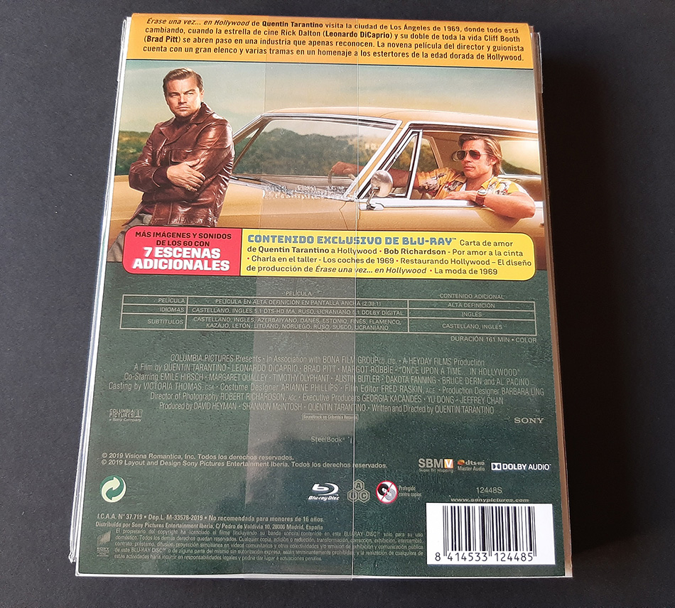 Fotografías del Steelbook de Érase una vez en... Hollywood en Blu-ray 2