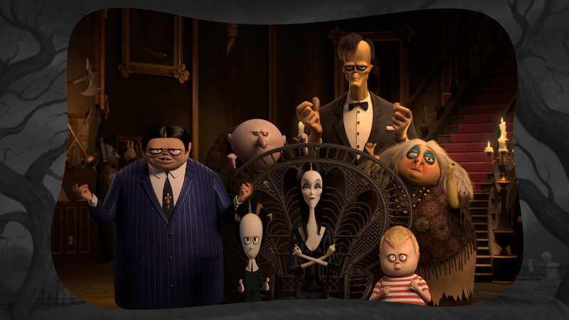 Anuncio de la película de animación La Familia Addams en Blu-ray