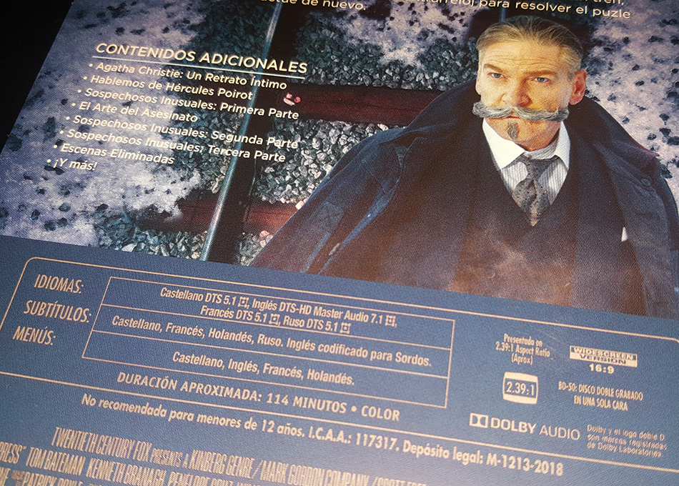 Fotografías del Steelbook de Asesinato en el Orient Express en Blu-ray 4