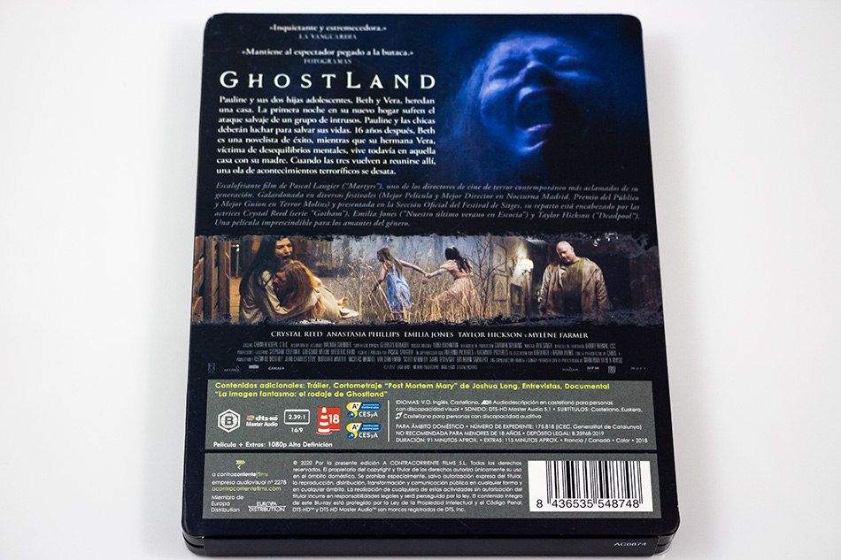 Fotografías del Steelbook de Ghostland en Blu-ray 6