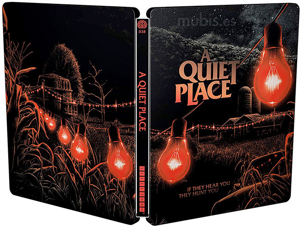 Diseño de la carátula de Un Lugar Tranquilo - Edición Metálica en Ultra HD Blu-ray 3