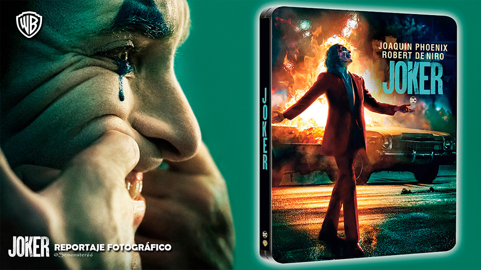 Fotografías del Steelbook de Joker en Blu-ray con diseño Imax 1
