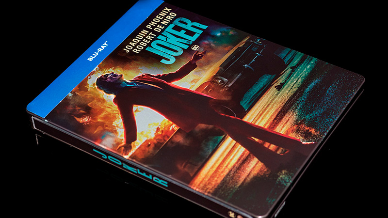 Fotografías del Steelbook de Joker en Blu-ray con diseño Imax
