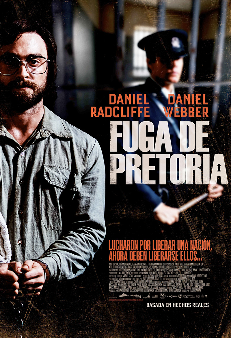 Tráiler y póster de Fuga de Pretoria, con Daniel Radcliffe
