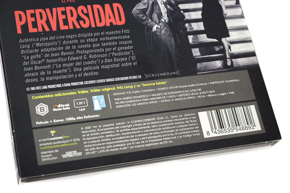 Fotografías de la edición 75º aniversario de Perversidad en Blu-ray 9