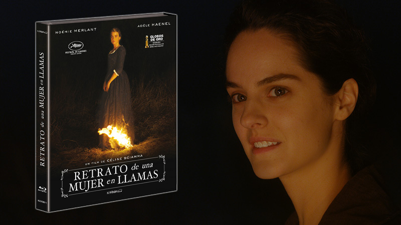Funda y caja negra para Retrato de una Mujer en Llamas en Blu-ray