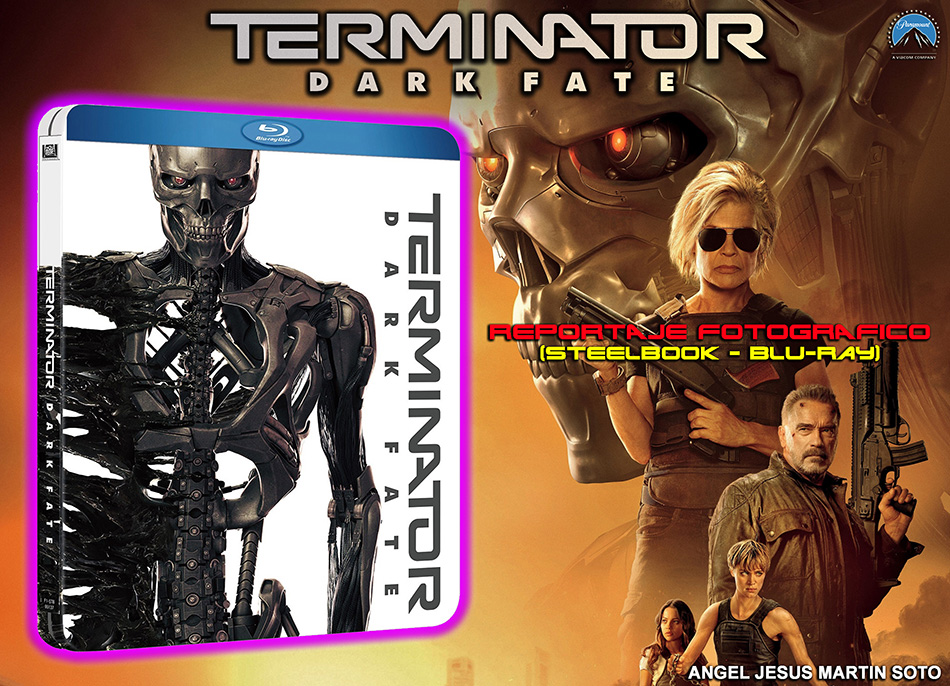 Fotografías del Steelbook de Terminator: Destino Oscuro en Blu-ray 1