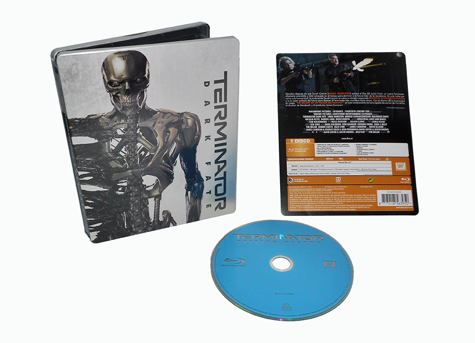 Fotografías del Steelbook de Terminator: Destino Oscuro en Blu-ray 14