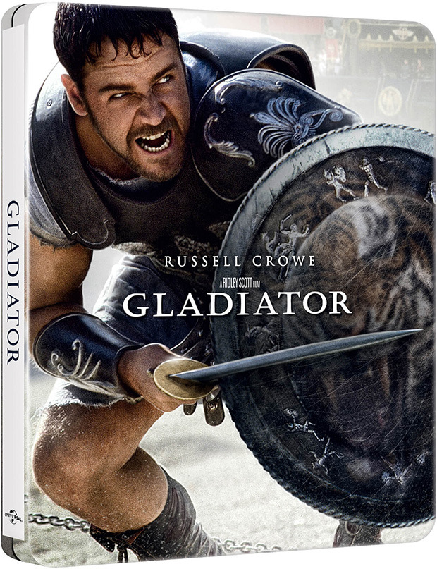 Diseño de la carátula de Gladiator (El Gladiador) - Edición Metálica en Ultra HD Blu-ray 1