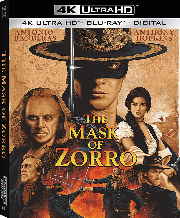Estreno en UHD 4K de La Máscara del Zorro, Banderas