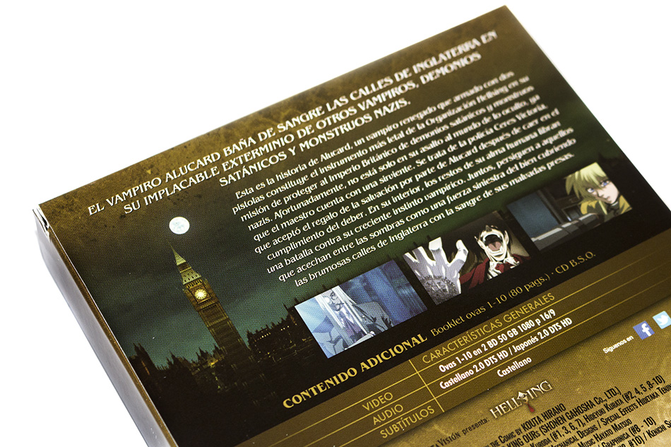 Fotografías del Digipak de Hellsing Ultimate OVAS en Blu-ray 8
