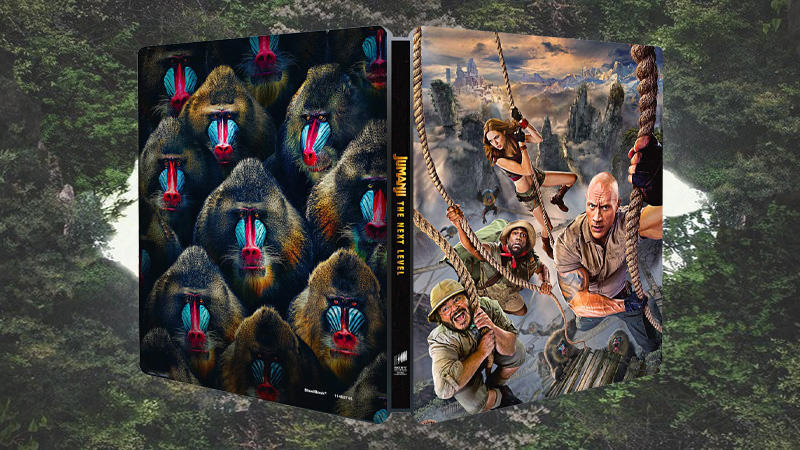 Diseño final del Steelbook de Jumanji: Siguiente Nivel en Blu-ray