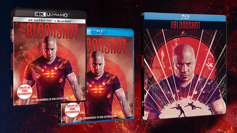 Carátulas y contenidos de Bloodshot en Blu-ray, Steelbook y UHD 4K