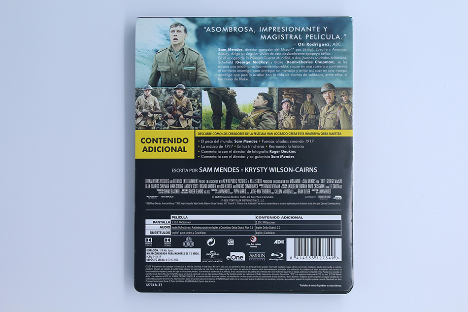 Fotografías del Steelbook de 1917 en Blu-ray 3