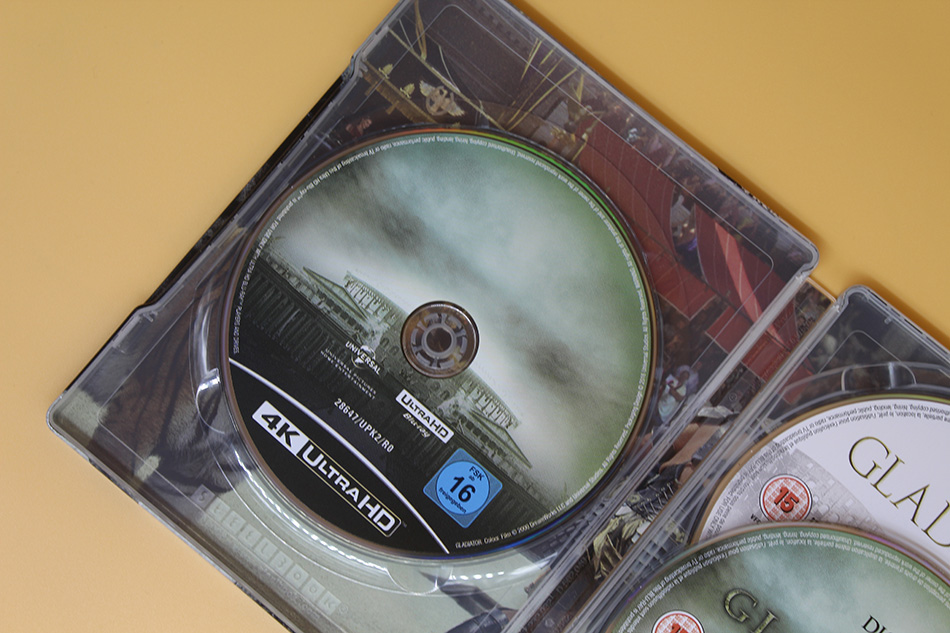 Fotografías del Steelbook 20º Aniversario de Gladiator en UHD 4K y Blu-ray 15