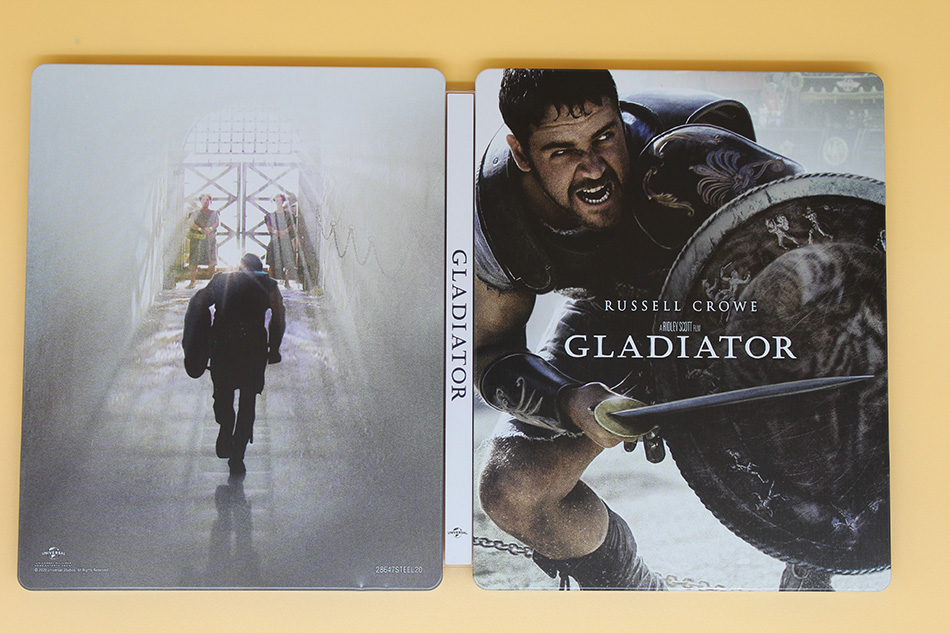 Fotografías del Steelbook 20º Aniversario de Gladiator en UHD 4K y Blu-ray 20