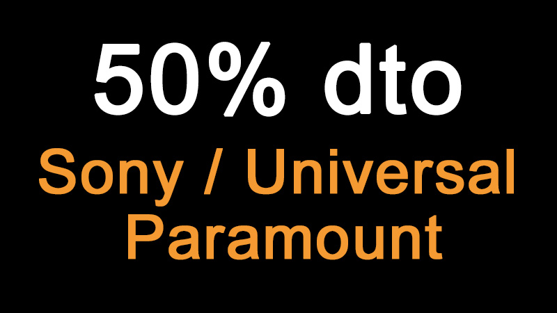 50% de descuento en Blu-ray y UHD 4K de Sony/Universal/Paramount