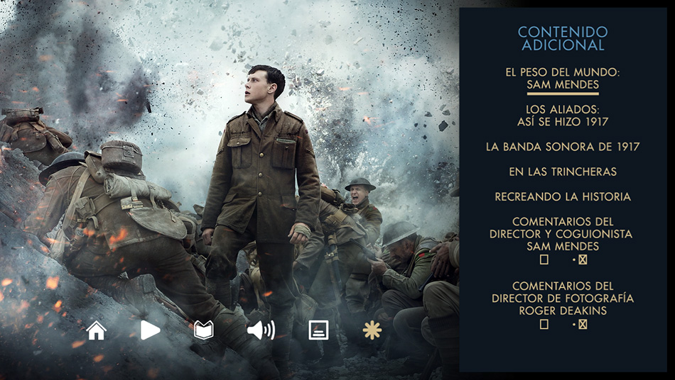 Capturas de imagen y menús de 1917 en Blu-ray 3